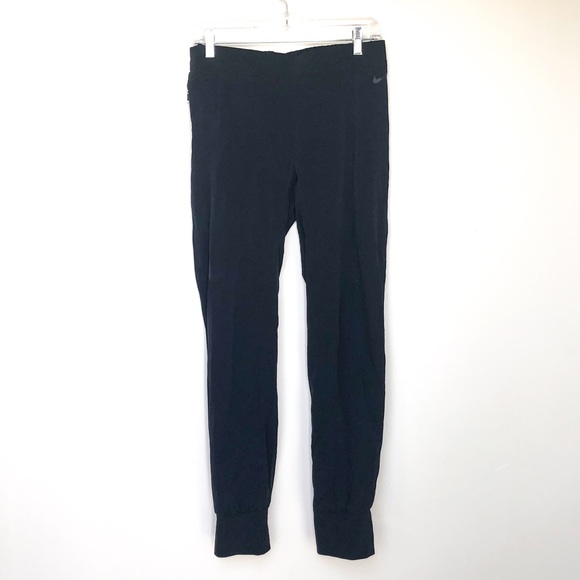 Nike Dri-FIT Black Joggers Women’s Medium Stretchy Comfy Athletic - Picture 1 of 7